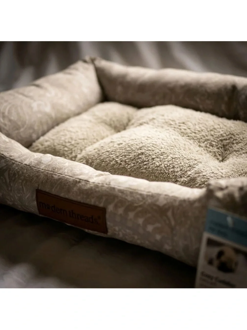 Cozy Cuddler Plush Small Pet Bed